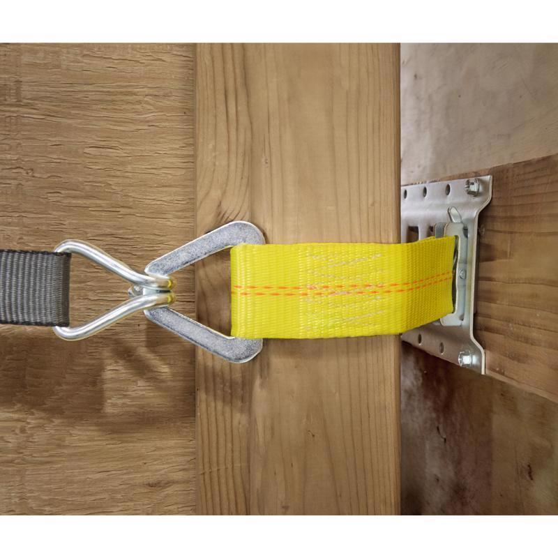 Keeper 2 in. W X 7 in. L Yellow E-Track Tie-Off 2000 lb 1 pk