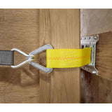 Keeper 2 in. W X 7 in. L Yellow E-Track Tie-Off 2000 lb 1 pk