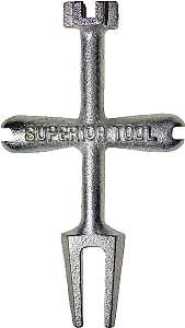 Superior Tool 03930 Plug Wrench, Iron