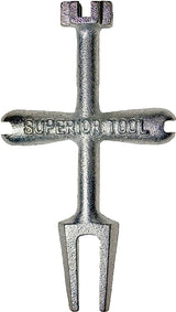Superior Tool 03930 Plug Wrench, Iron