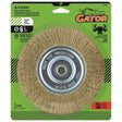 Gator 6 in. Coarse Crimped Wire Wheel Brush Brass Coated Steel 4500 rpm 1 pc