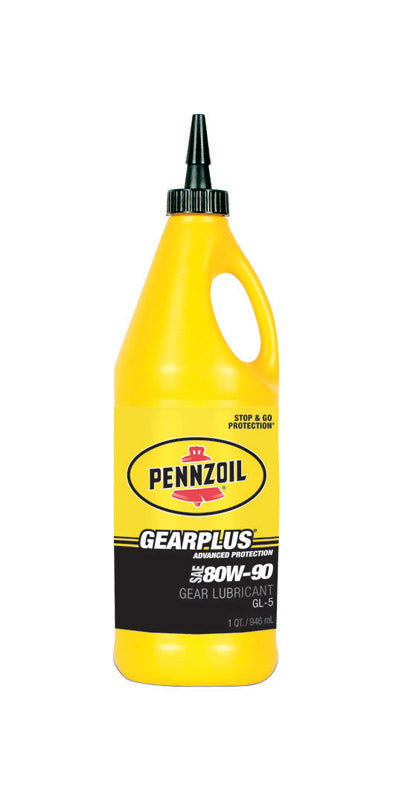 Pennzoil Gear Plus 80W90 Multipurpose Automotive Gear Oil 1 qt, Pack of 12