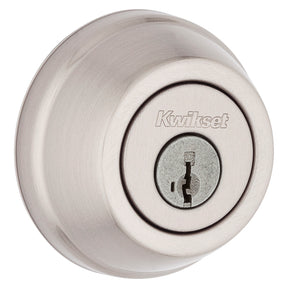 Kwikset 78015SMTRCAL/RCS Deadbolt, Different Key, Steel, Satin Nickel, 2-3/8, 2-3/4 in Backset, K3, SMT Keyway