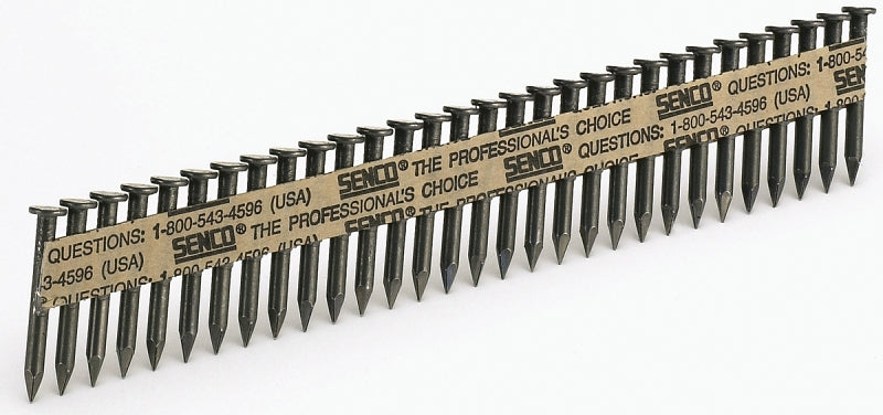 Senco MD25AHBD Series Connector Nail, Paper Tape, Plastic Strip Collation, 2-1/2 in L, 15 to 23 ga, 0.14 in Diameter