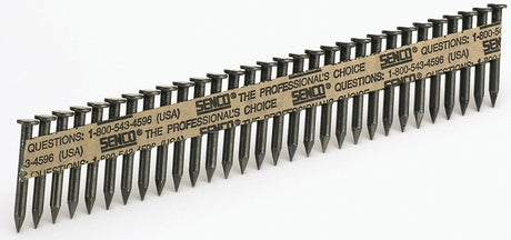Senco MD25AHBD Series Connector Nail, Paper Tape, Plastic Strip Collation, 2-1/2 in L, 15 to 23 ga, 0.14 in Diameter