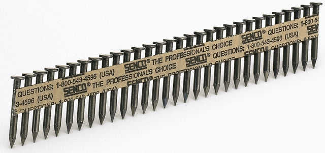 Senco MD25AHBD Series Connector Nail, Paper Tape, Plastic Strip Collation, 2-1/2 in L, 15 to 23 ga, 0.14 in Diameter