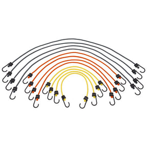 Keeper Assorted Bungee Cord Set 24 in. L X 0.315 in. 12 pk