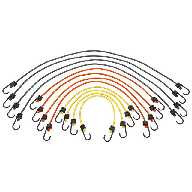 Keeper Assorted Bungee Cord Set 24 in. L X 0.315 in. 12 pk