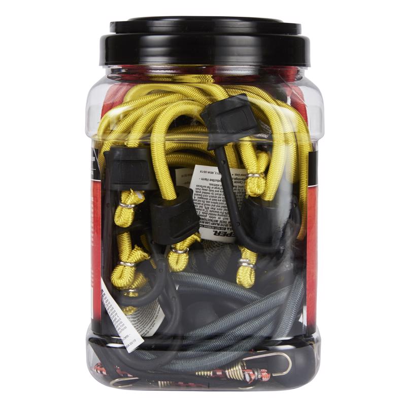 Keeper Assorted Bungee Cord Set 8 in. L X 0.315 in. 20 pk
