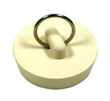 Plumb Pak Duo Fit Series PP820-6 Drain Stopper, 1-5/8- to 1-3/4 in Dia Dimensions, Rubber, White, Pack of 6