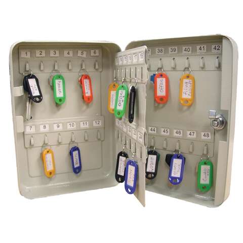 Hillman Beige Steel Key Cabinet, Pack of 2