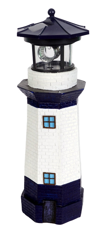 Boston Harbor 26150 Lighthouse, Nickel-Metal Hydride Battery, AA Battery, 1-Lamp, LED Lamp, Polyresin/Plastic Fixture, Pack of 9