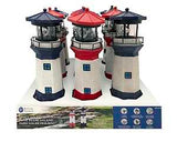 Boston Harbor 26150 Lighthouse, Ni-Mh Battery, 1-Lamp, LED Lamp, Polyresin Plastic Fixture, Battery Included: Yes, Pack of 9