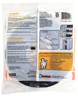 Frost King R734H Foam Tape, 3/4 in W, 10 ft L, 7/16 in Thick, Rubber, Black