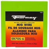 Forney 42286 MIG Welding Wire, 0.03 in Dia, Mild Steel, 70,000 psi Tensile Strength