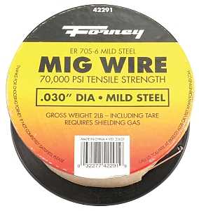 Forney 42291 MIG Welding Wire, 0.03 in Dia, 70,000 psi Tensile Strength