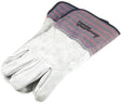 ForneyHide 55199 Welding Gloves, Men's, L, 12-1/4 in L, Gauntlet Cuff, Leather Palm, Blue/Gray, Wing Thumb, Leather Back