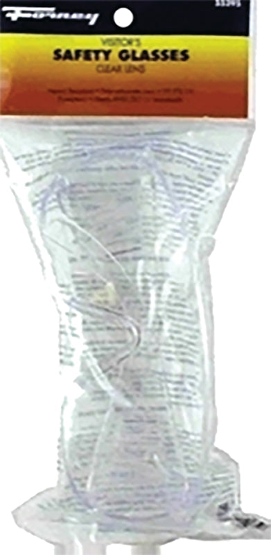 Forney 55295 Safety Glasses, Polycarbonate Lens, Clear Frame