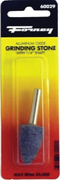 Forney 60029 Point Top Shank-Mounted Point, 1-1/4 in Dia, 1/4 in Arbor/Shank, 60 Grit, Coarse, Aluminum Oxide Abrasive
