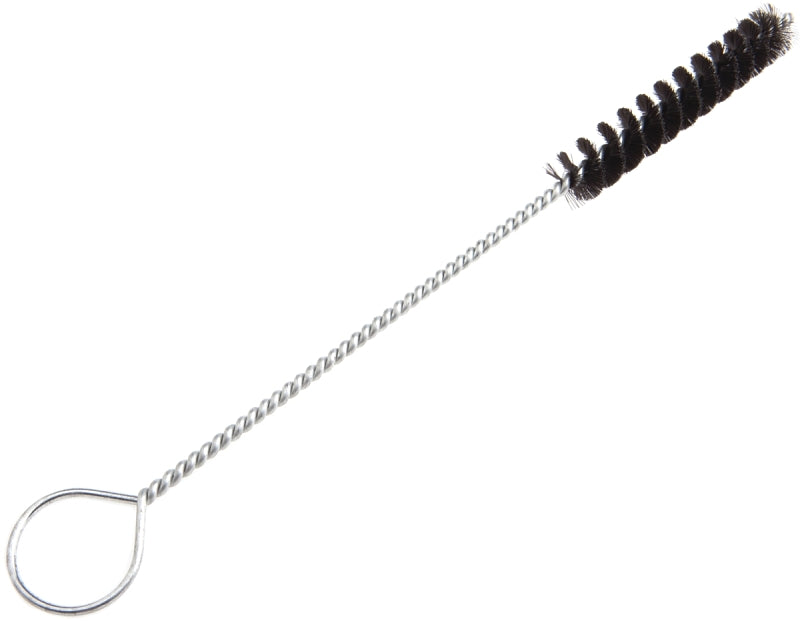 Forney 70485 Tube Brush, 1/2 in W Brush, Nylon Bristle, Steel Handle, Wire Handle