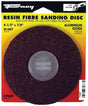 Forney 71667 Sanding Disc, 4-1/2 in Dia, 7/8 in Arbor, 24 Grit, Extra Coarse, Aluminum Oxide Abrasive, Fiber Backing