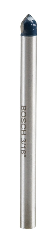 Bosch GT200 Drill Bit, 3/16 in Dia, 2 in OAL, 3/16 in Dia Shank, Flat Shank