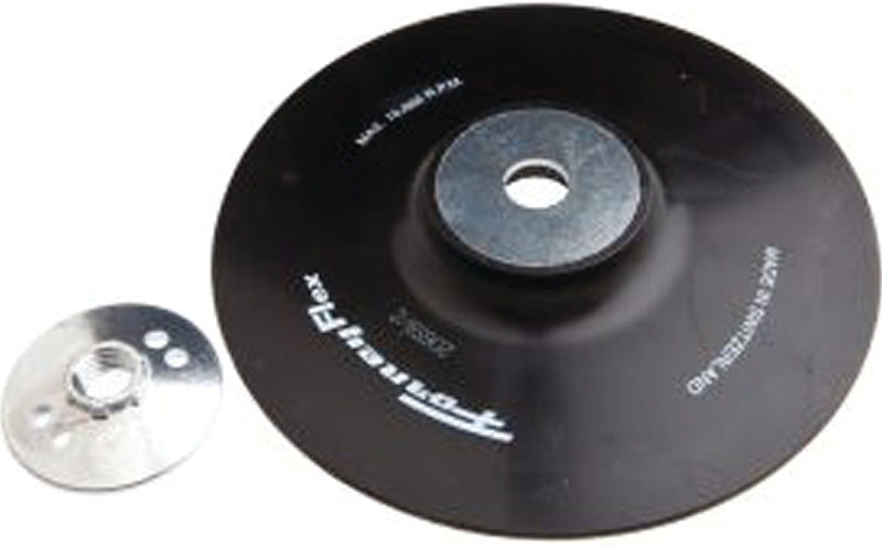 Forney 72323 Backing Pad with Spindle Nut, 7 in Dia, 5/8-11 Arbor/Shank