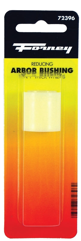 Forney 72396 Series Reducing Bushing Adapter, Specifications: 1/2 in, 3/4 in Arbor, 5/8 in, Round Shape, Plastic