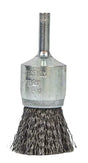 Forney 72738 Wire End Brush, 1 in Dia, 0.008 in Dia Bristle, Steel Bristle