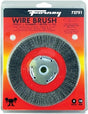 Forney 72751 Wire Wheel Brush, 6 in Dia, 1/2 to 5/8 in Arbor/Shank, Crimped Bristle, 0.008 in Dia Bristle, Steel Bristle
