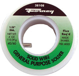 Forney 38108 Solder, Silver/White, 4 oz, Solid, 460 deg F Melting Point