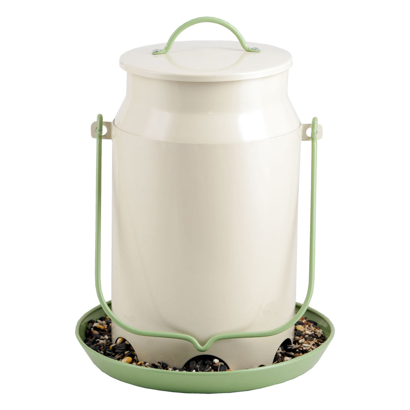 Perky-Pet Wild Bird 5 lb Metal Milk Pail Bird Feeder 5 ports, Pack of 2
