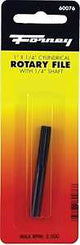 Forney 60076 Cylindrical Rotary File with Flat Top, 1/4 in Dia Cutting, 1/4 in Dia Shank, Steel