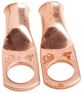 Forney 60093 Series Cable Lug, For: #4 Cable, 3/8 in Stud, #4 Wire, Copper