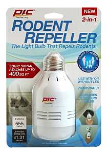 PIC LED-RR Rodent Repeller Bulb, 9 W, LED Lamp, 550 Lumens