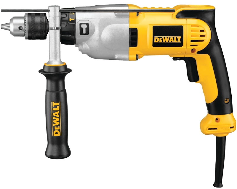 DEWALT DWD520K Hammer Drill Kit, 10 A, Keyed Chuck, 1/2 in Chuck, 0 to 3500 rpm Speed