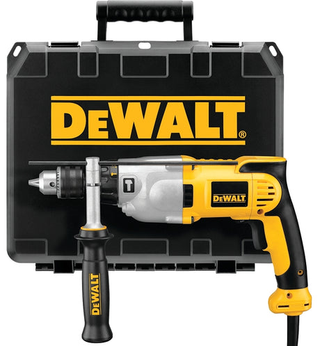 DEWALT DWD520K Hammer Drill Kit, 10 A, Keyed Chuck, 1/2 in Chuck, 0 to 3500 rpm Speed