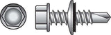 HILLMAN No. 10 X 3/4 in. L Hex Hex Washer Head Self-Drilling Screws 100 pk