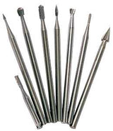 Forney 60237 Mini Burr Set, 1/8 in Shank, Steel Cutting Edge