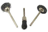 Forney 60241 Wire Brush Set, 1/8 in Arbor/Shank, Impregnated Bristle, Nylon Bristle