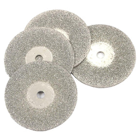 Forney 60249 4-Piece Diamond Cut-Off Wheel, 3/4 in Dia, 1 in Thick, 1/8 in Arbor