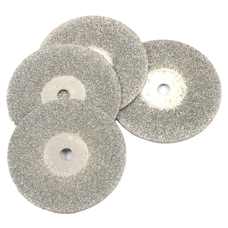 Forney 60249 4-Piece Diamond Cut-Off Wheel, 3/4 in Dia, 1 in Thick, 1/8 in Arbor