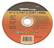 Forney 71791 Cut-Off Wheel, 6 in Dia, 1/16 in Thick, 7/8 in Arbor, 46 Grit, Medium, Aluminum Oxide Abrasive