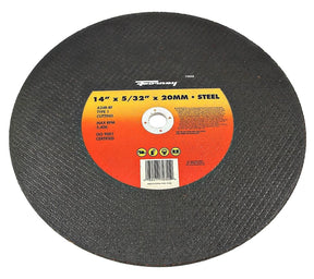 Forney 72355 Cut-Off Wheel, 14 in Dia, 5/32 in Thick, 20 mm Arbor, 24 Grit, Coarse, Aluminum Oxide Abrasive