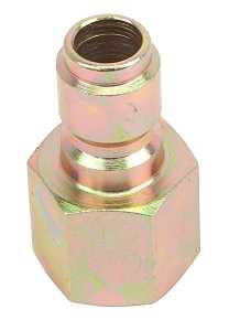 Forney 75137 Plug, 3/8 in Connection, Quick Connect Plug x FNPT, Steel