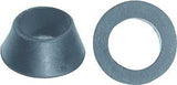 Danco 38807B Cone Faucet Washer, 1/2 in ID x 7/8 in OD Dia, 3/8 in Thick, Rubber, For: 1/2 in OD Tubing into Ballcock, Pack of 5