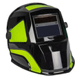 Forney Easy Weld Velocity Series 55732 ADF Welding Helmet, 3-Point Ratchet Harness Headgear, UV/IR Lens, Black/Green