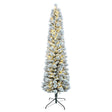 Puleo Asia Limited TFP-75C350-K Toronto Flocked Tree, 7-1/2 ft H, Pine Family, Plug-In, Incandescent, Clear Light