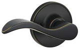Schlage J Series J170SEV716LH Left Hand Dummy Lever, Mechanical Lock, Aged Bronze, Metal, Left Hand, Residential
