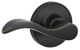 Schlage J Series J170SEV716LH Left Hand Dummy Lever, Mechanical Lock, Aged Bronze, Metal, Left Hand, Residential